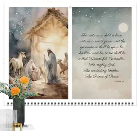 Zankie Jesus-Wandkalender 2024 – Christlicher Kalender 2024, Monatlicher Religiöser Kalender 2024, Jesus Christus-Kalender 2024, Katholischer Liturgischer Wandkalender 2024, Jesus-Berufungskalender