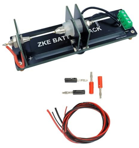 4-Wire Battery Resistance Capacity Test for Coil Cell 18650 26650 21700 Bench Battery Holder Battery Clamp Battery Capacity Tester AA AAA Batteries A+/A- ;V+/V- Interfaces 18650 Battery Holder