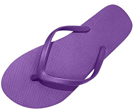 The Drop Store - Pantofole da donna, casual, alla moda, da spiaggia, infradito, sandali infradito in finta pelle, sandali da donna con cinturino, Viola, 38.5 EU