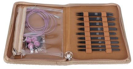 Rundstricknadel-Set, Ergonomisches Design, Austauschbares Stricknadel-Set, Einfache Bedienung Zum Basteln