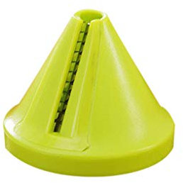 Multifunzionale Imbuto Tagliaverdure ABS Acciaio Inossidabile Spirale Affettatrice Pelapatate Cucina Gadget, Verde