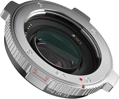 MFT-Mount Adaptateur d'objectif EF-M2 Pro AF 0,71x Speed-Booster compatible avec objectif Canon EF vers appareil photo M4/3 GH4 GH5 GF8 GF9 GX8 GX85 G6 G7 E-M5 E-M10 E-PL7 E-PL8 E-P5 Pen-F