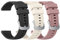 Tobfit Lot de 3 bracelets de rechange en silicone pour Garmin Vivoactive 4S/Venu 2S/Venu 3S/Vivomove 3S, 18 mm, pour Garmin Forerunner 255S/265S, homme et femme (noir/Starlight/violet)