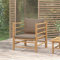 Myheimly Gartensessel mit Taupe Kissen Bambus