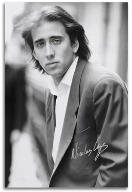 Nicolas Cage, klassische Kunst berühmter Schauspieler, Poster, Leinwand, Wandkunstdruck, Foto, Bild, Gemälde, Raumdekoration, Heimdekoration, 20 x 30 cm