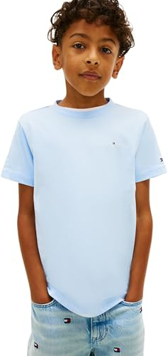 Tommy Hilfiger Kinder Unisex T-Shirt Kurzarm Mini aus Baumwolle, Blau (Sweet Blue), 3 Jahre