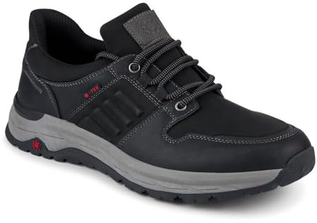 Relife Wide Fit Bungee-Lace Shoes - Black Size 10
