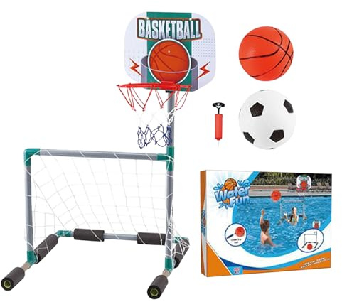 Pruojhw Panier de Basket pour la Piscine | Jeux de Piscine interactifs | Jeu de Natation interactif pour l'été en Plein air fêtes Adultes pelouse