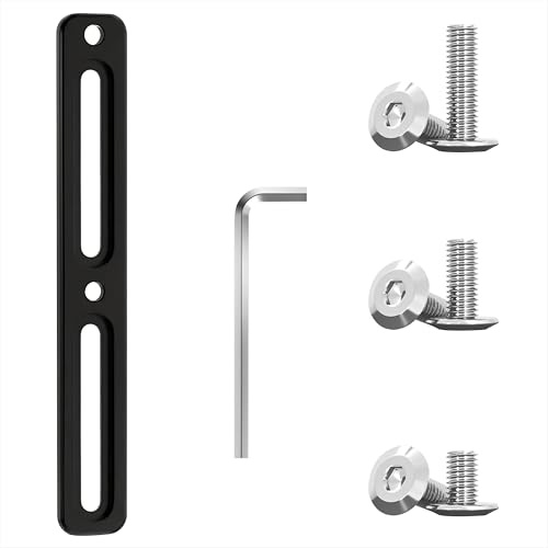 Fahrrad Flaschenhalter Adapter Multifunktional Adapterplatte Halterung Aluminum Abnehmbar Käfighalter Shifter Adapter für Flaschenhalter für MTB Rennrad Mountainbike, Schwarz