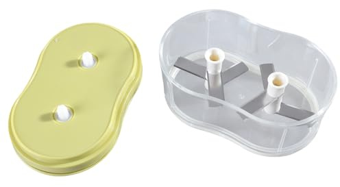 Picadora manual de ajo y picadora de verduras, herramienta de cocina fácil de usar, para preparación rápida de comidas, pequeño procesador de alimentos, picadora de ajo