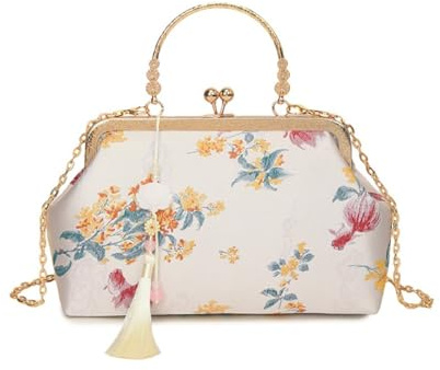 Elegante Einzel-Schulter-Clutch mit Anhänger, Temperament Handgelenktasche, Handtasche Cheongsam Zubehör