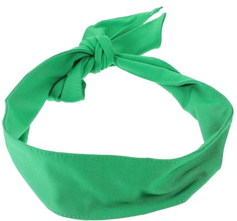 Grünes Stoff Haarband als Sport Stirnband für Damen und Herren | Fitness, Tennis, Sichere Passform und Formstabil, Abschluss Geschenk, Schulanfang Party