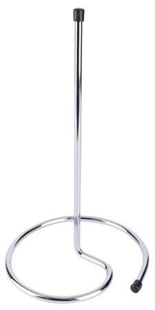 Generic Stainless Steel Decanter Stand for Upside Down Drying, Professional Holder for Red Wine Decanting, Silicone Mat for Anti-Scratch Protection, Silver 11.4 X 6.7 in
