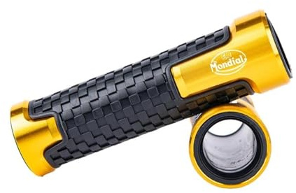 Agarre Moto para FB Mondial Flat Track Hps 125 300 Hipster Imola SMT SMX Enduro Cubiertas De Manillar(Gold)