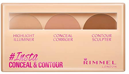 RIMMEL LONDON INSTA CONCEAL AND CONTOUR PALETTE 8,4 GR. (3 COLORI)