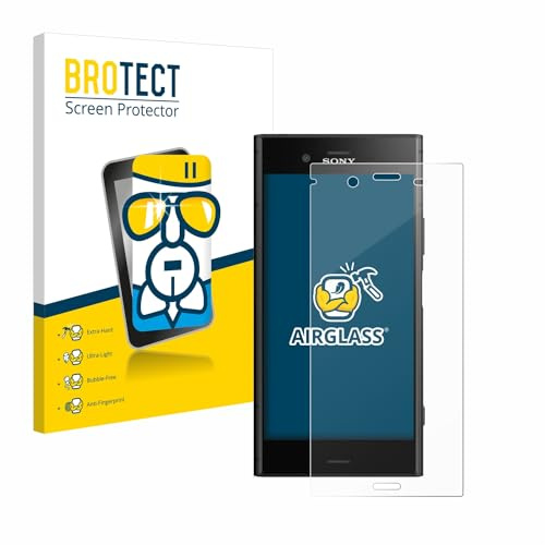 BROTECT Schutzglas für Sony Xperia XZ1 | Transparenter Displayschutz Made in Germany Schutzfolie Panzer Folie Glas 9H Anti-Fingerprint Einfache Montage Clear