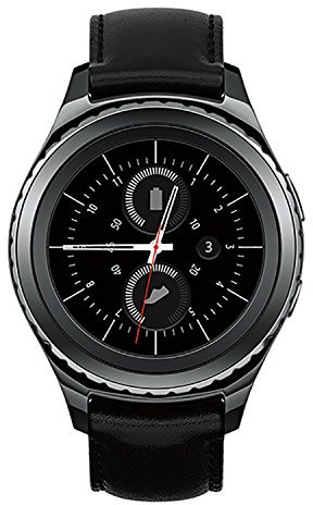 Samsung Gear S2 Classic Smartwatch - Black - SM-R7320ZKAXAR (Renewed)