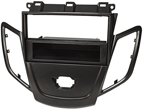 tomzz Audio 2415-099 Radioblende kompatibel mit Ford Fiesta JA8 ab 2009-2017 dunkelgraumetallic mit DIN Ablagefach ohne Display