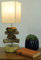 GURU SHOP Tischleuchte/Tischlampe Salamanca, Treibholz, Baumwolle, in Bali Handgemacht aus Naturmaterial - Modell Salamanca, 50x15x15 cm