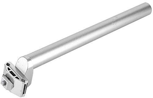 Dilwe Aluminium Sattelstütze Federsattelstütze 25.4 * 300mm für Mountainbike und Rennrad, Silber
