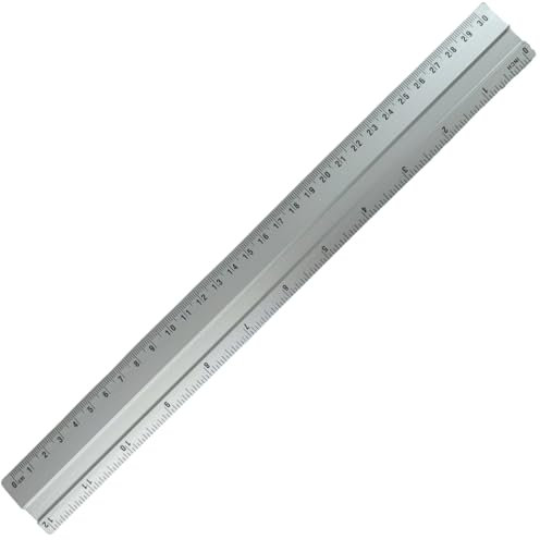 Aluminiumlineal Lineal Zeichen Alu 30cm 12inch Silber