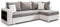 Ecksofa Lord mit Regal und Schlaffunktion - Sofa mit Bettkasten, Schlafsofa, Polsterecke, Couch L-Form, Couchgarnitur, Sofagarnitur (Weiß + Grau (Dolaro 511 + Berlin 01), Ecksofa Rechts)