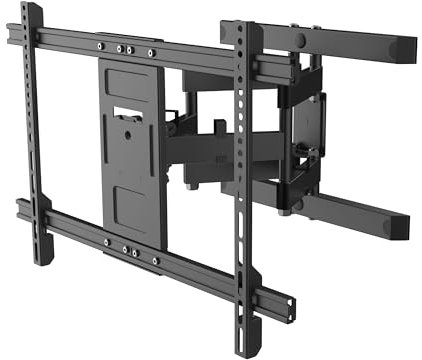 Metronic 451072 - Supporto da parete orientabile e girevole per TV da 70 a 90 pollici Schermo LED/LCD, fino a 60 kg, max. VESA 600 x 400 mm
