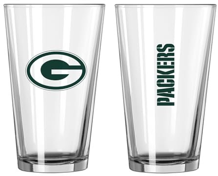 Logo Brands 612-G16P-1: Green Bay Packers Gameday Pint-Glas, 473 ml
