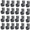 Bestgle 50Pcs Kayak J Crochets en Nylon Noir, Crochets d'Arrimage Kayaks en Plastique Durable, Crochets en Forme De J Pour Kayak Bungee Cordon Canoës Bateaux Paddle Board Yacht Canots Barque