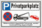 Goodvia Cartel de prohibido aparcamiento privado XXXL metal reflectante 45 × 30 cm
