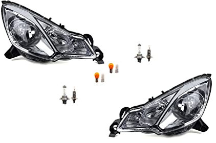 Johns, passend für Citroen C3/DS3 Scheinwerfer 11/09- + Leuchtmittel Set links, rechts