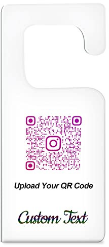 Pahdecor Placa de código QR de acrílico personalizada para negocios, aplicación de dinero en efectivo, código QR de Instagram (acrílico)