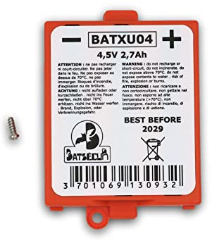 BATSÉCUR - Pile Alarme BATXU04 Compatible RXU04X pour DAITEM Hager LOGISTY ATRAL - 4.5V 2.7Ah
