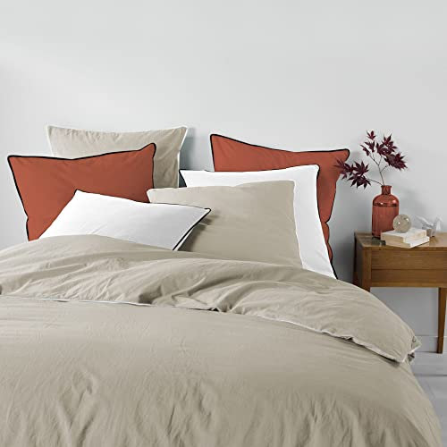 Douceur d'Intérieur, Bettwäsche, 3-teilig (240 x 220 cm), Leinen, 100% Baumwolle