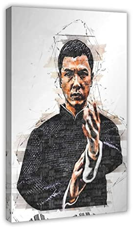 RIPEX Filmposter Ip Man Donnie Yen, Leinwand, Poster, Schlafzimmer, Dekoration, Sport, Landschaft, Büro, Raumdekoration, Geschenkrahmen, 40 x 60 cm