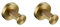 PEKMAR Bathroom Hardware Accessories Set Brushed Gold Knurled Brass Kit Towel Bar Ring Robe Hook Paper Holder Towel Ring Toilet Brush,2 Hooks