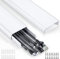 Cord Hider, 62.8in Cable Raceway, Wall Cord Concealer, Wire Covers for TV, 4X L15.7 W2.36 H0.75in