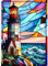 DAERLE Diamond Painting Kit Completo, Kit de Pintura de Diamantes Kits Adultos, Pintura de Diamantes Faro, Cuadro Diamantes, Pintura Diamante, Pintura Diamante Vidriera 30x40cm