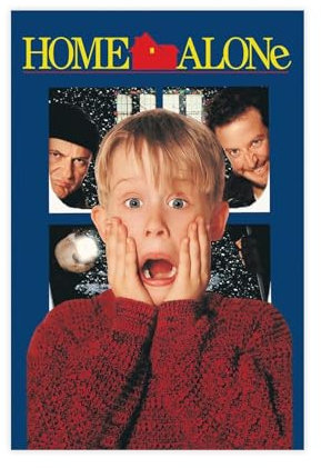 EYEZER Filmposter Home Alone, Leinwand-Poster, Wandkunst, Dekordruck, Bild, Gemälde für Wohnzimmer, Schlafzimmer, Dekoration, ungerahmt, 20 x 30 cm