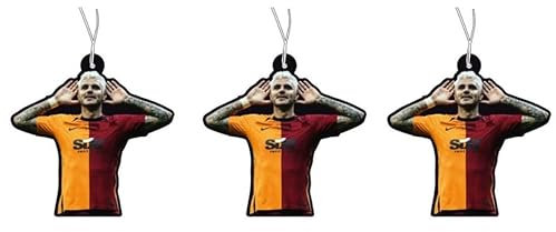 3er Set Icardi Galatasary Duftbaum Auto, Auto Lufterfrischer, Car Air Freshener, Duftanhänger Auto, Auto Tuning, Auto Duftspender