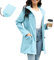 PONCEAU Damen Wasserdicht Regenjacke Windbreaker Regenjacke Lang damen Leichte Jacke übergangsjacke Lang zum Wandern Reisen Treking Fahrrad