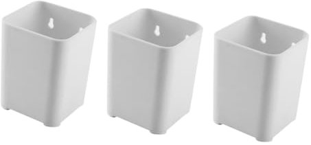 EXCEART Stifthalter Set 3 StüCk Beige Pp Organizer Tragbar FüR Stifte Make-up-Pinsel Schreibtisch BüRo Und Zuhause Kompakt Stabil