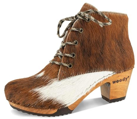 woody Damen Betty Ankle Boots, Fell Natur, 39 EU