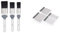 Harris Seriously Good 3 Pack Gloss Flat Brush Set, 1in, 1.5in, 2in & Seriously Good Continental Filling Knives 4 Pack 102064328, 1 x 2, 1 x 3, 1 x 4,1 x 5