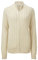Saodimallsu Damen Strickjacke Langarm Reißverschluss Cardigan Zopfmuster Jacke Strickpullover Lässig Mantel, Beige, L