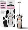 Milk Frother Handheld - Unique Kitchen Gadgets - Holy Cow Milk Foamer Frother Wand for Drinks Matcha Chocolate - Mini Electric Whisk Cordless - Cute Coffee Accessories Gifts - Fun Kitchen Tools