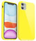 Svanove for iPhone 11 Case Silicone, Glossy Soft Rubber Gel Jelly Cute Protective Plastic Simple Plain Phone Case Cover for Women Girl, Slim Thin Flexible Shockproof TPU, Yellow