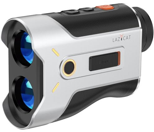 Telemetro da golf con pendenza, telemetro laser da 1200 m, dimmerabile, ingrandimento 7x, vibrazione blocco bandiera, misura velocità, ricaricabile con magnete