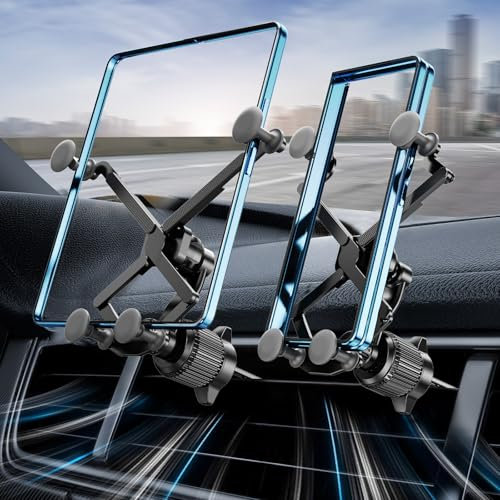 Z Fold 7 6 5 Handyhalterung Auto Lüftung,Schwerkraft-Design Handy Halterung Auto,[Verlängerungsarm] KFZ Halterung für Samsung Z Fold 4 S25 S24 Ultra iPhone 16/15 Google 9 Pro XL/Fold Phone Holder Car