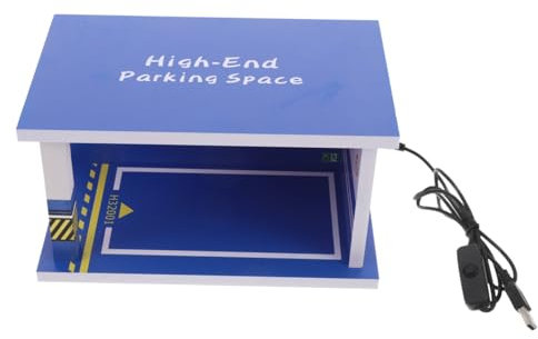 TOBBOMEY Model Railway Scenery Display Case Car Garage Storage Box Wall Mounted Display Case for Collectors